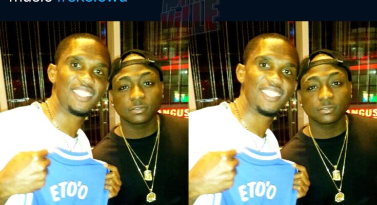 When Football Royalty Met AfroBeats King: Re-Live the Eto'o & Davido Throwback
